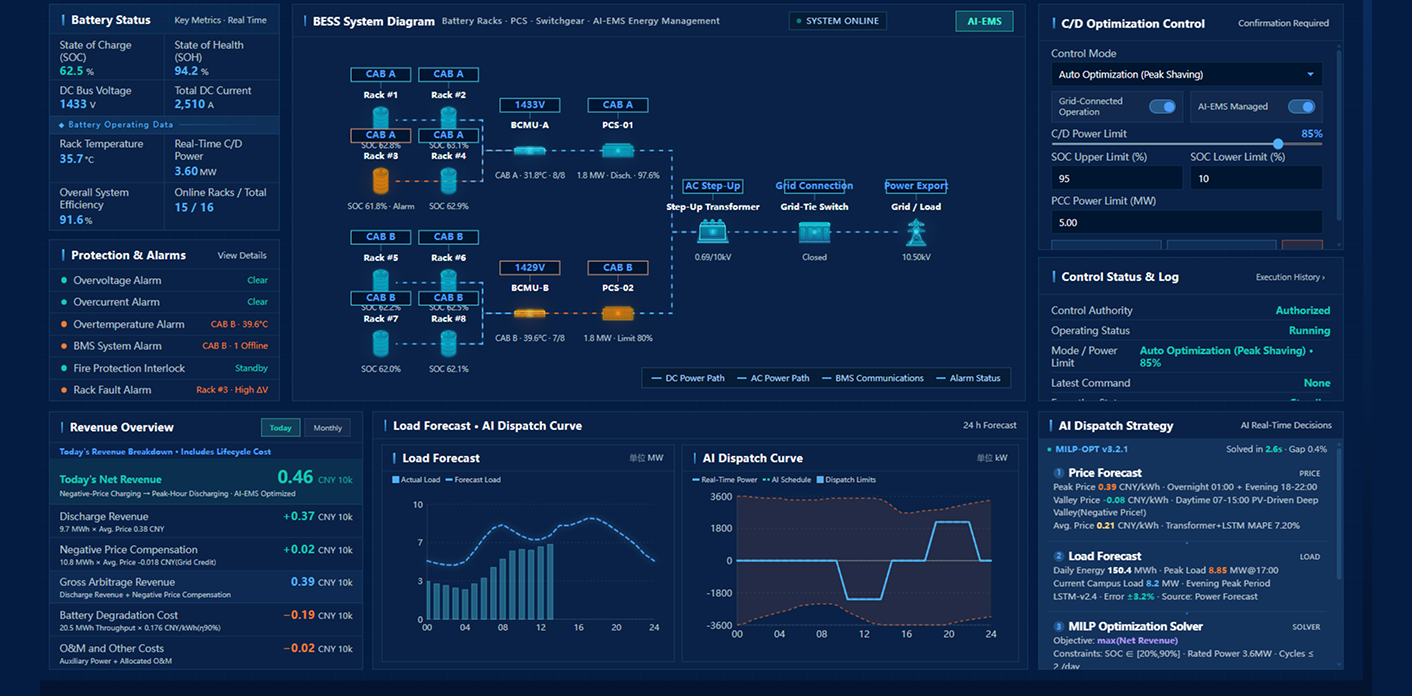 AI Energy Storage Control